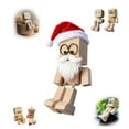 thumbnail image 1 of Christmas Wooden Man Figurine, 12pcs Expressions, 2025 New Funny Wood Car Desktop Decoration, Handmade Feet Wooden Doll, Portable Handmade Car Ornament(6cm), 1 of 6