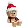 thumbnail image 1 of Christmas Shaking Wooden Man Figurine, Cute Figure That Sways with Santa Hat, Charming Wooden Figure That Sways Car Dashboard Decor, 1 of 8