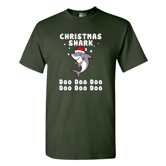 Christmas Shark Doo Doo Doo Funny DT Adult T-Shirt Tee