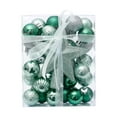 thumbnail image 1 of Christmas Shatterproof Ornaments Sets,Bauble Hanging Ball Ornaments,Party Xmas Tree Decorations Hanging Ball Ornament Decor,Hanging Home Party Ornament Christmas,Mint Green,30 Pcs,1.18",3cm, 1 of 4