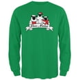 thumbnail image 1 of Christmas Sheep Feliz Fleece Navidad Mens Long Sleeve T Shirt Irish Green 2XL, 1 of 1