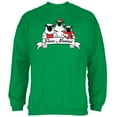 thumbnail image 1 of Christmas Sheep Feliz Fleece Navidad Mens Sweatshirt Irish Green SM, 1 of 1