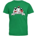 thumbnail image 1 of Christmas Sheep Feliz Fleece Navidad Mens T Shirt Irish Green 3X-LG, 1 of 1