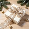 thumbnail image 1 of Christmas Sheer Ribbon, Glitter Organza Gift Wrappin Ribbon for Wreath Tree DIY Holiday Craft 359.8in, 1 of 5