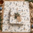 Christmas Shepherd Angel Dusty Blue Beige Wrapping Paper - Walmart.com