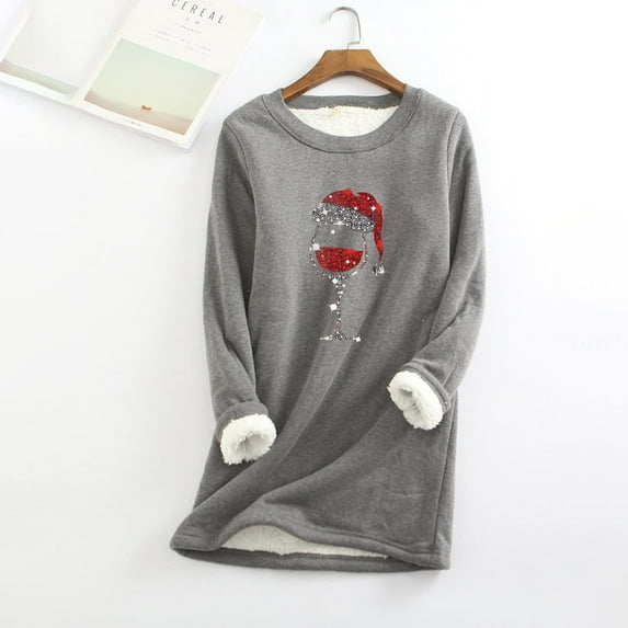 Christmas Sherpa Sweater Women Plus Size,Merry Christmas Fleece Sherpa Sweatshirt for Women Xmas Cute Graphic Pullover Tops Winter Warm Soft Cozy Fuzzy Loungwear 2023
