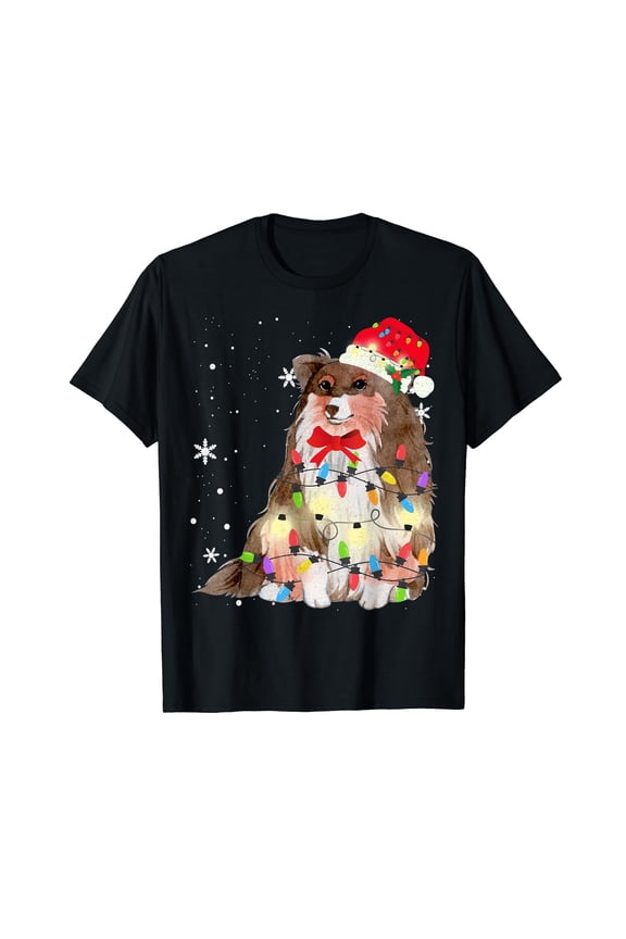 Christmas Shetland Sheepdog T-Shirt