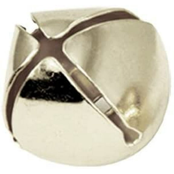 Christmas Shining Jingle Bells Silver and Gold Many Sizes (1 1/2" - 2 pcs, Silver)