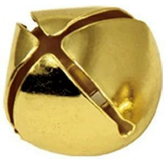Christmas Shining Jingle Bells Silver and Gold Many Sizes (1/2" - 25 pcs, Gold)