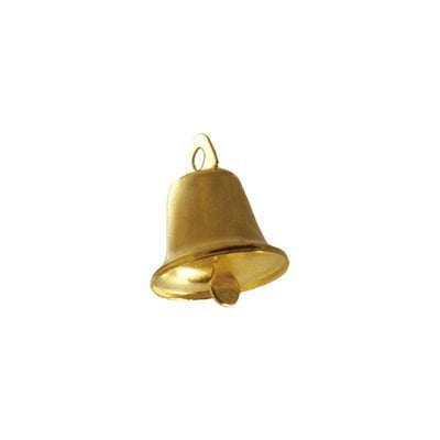Christmas Shining Liberty Bells Gold or Silver (Gold, 16 mm - 12 pcs)