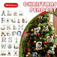 thumbnail image 1 of Christmas Shiny Angel & 26 Letters Pendants, Christmas Tree Pendants, Christmas 26 Letter Decoration, Christmas Decoration, 1 of 9