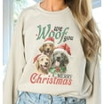 thumbnail image 1 of Christmas Shirt | Christmas Sweatshirts For Women | We Woof You A Merry Christmas | Holiday Shirt | Christmas Dogs Sweatshirt (Sizes:S; Colors:White;), 1 of 1