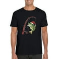thumbnail image 1 of Christmas Shirt Men Dad Bass Fish Funny Fishing Holiday Angler T-Shirt, for men & women, up to size 5XL, 1 of 3