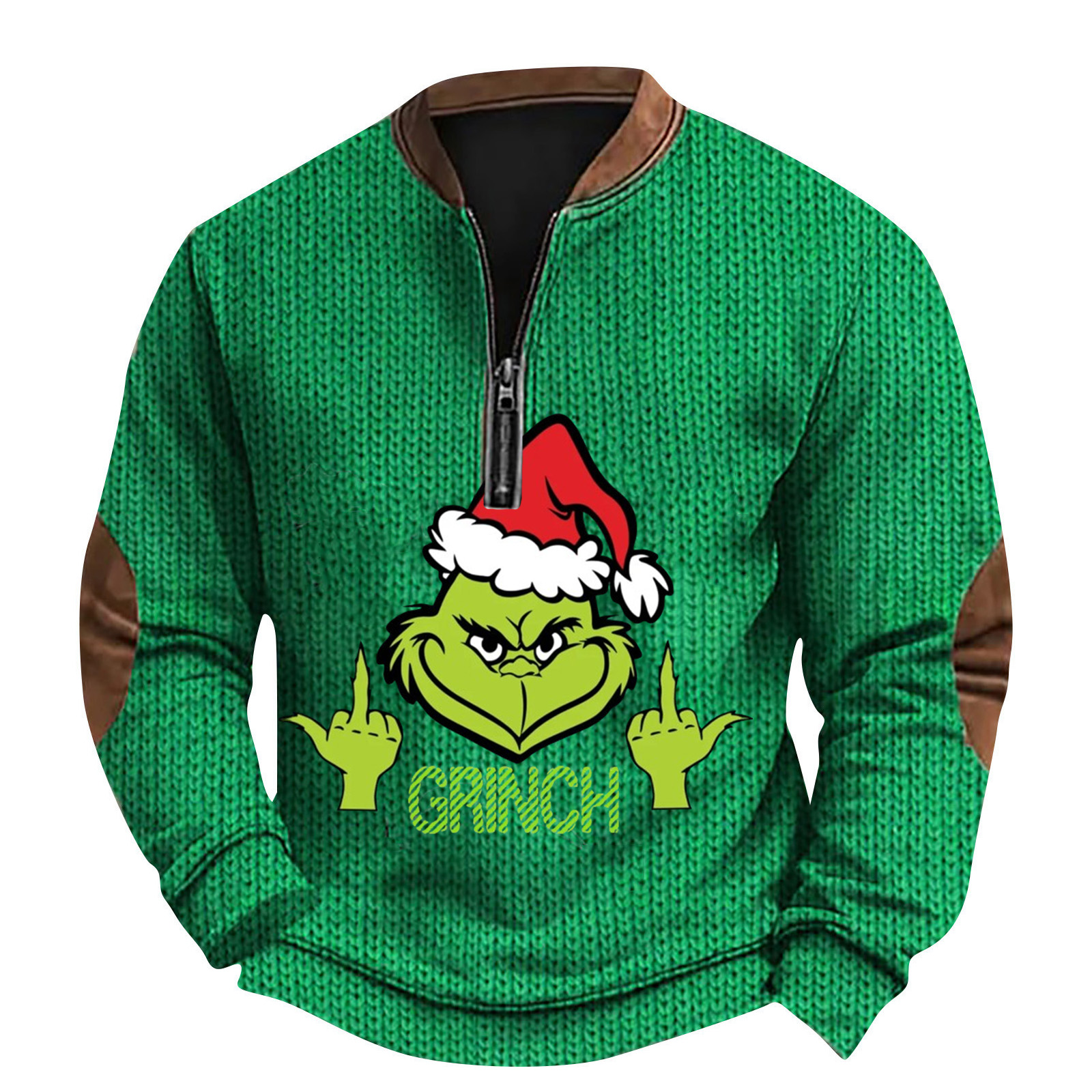 Christmas Shirt Men Long Sleeve Merry Sweater Men Green XL - Walmart.com