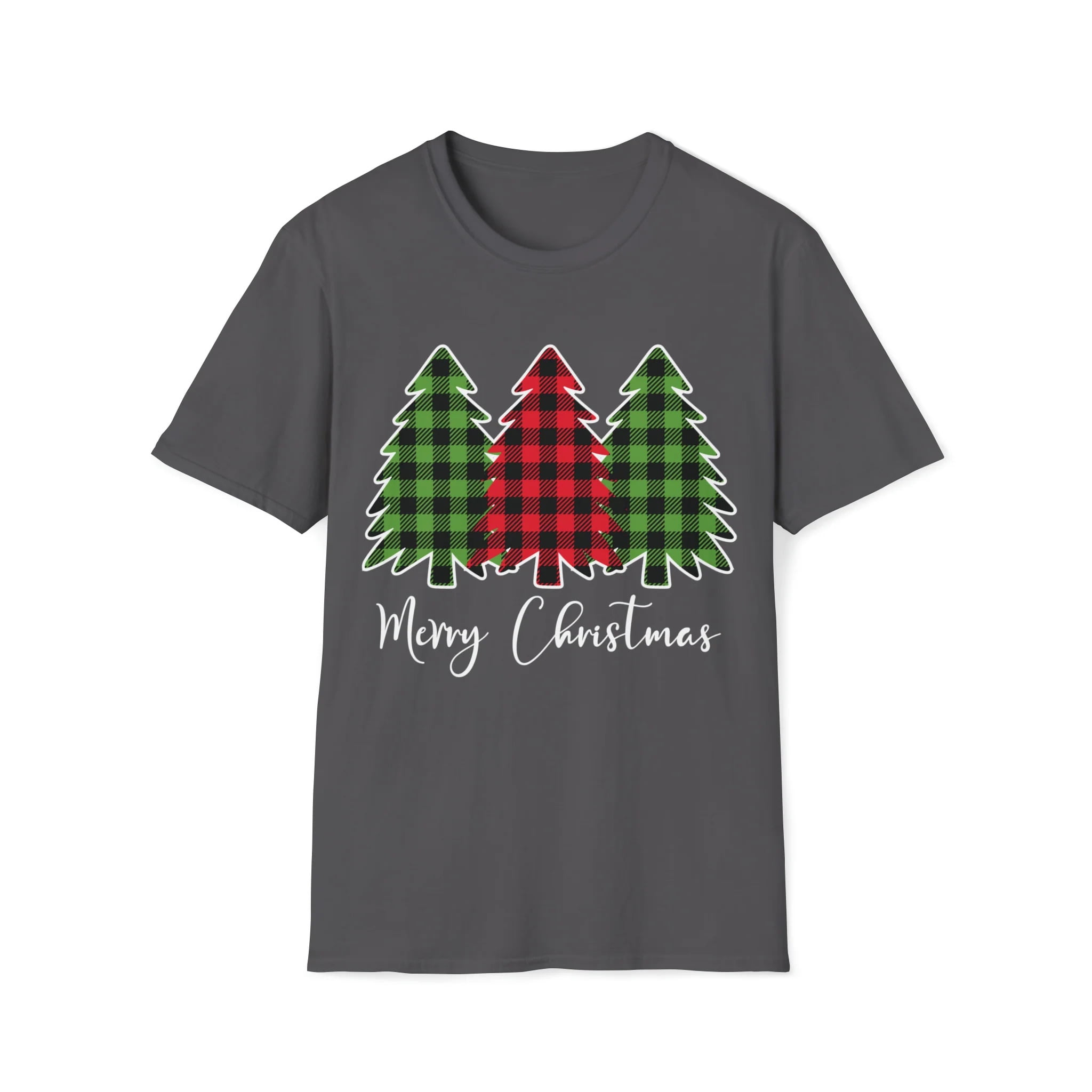 Merry Christmas Tree Gift Buffalo Plaid Happy Family Xmas T-Shirt Merry Christmas Tree Gift Buffalo Plaid Happy Family Xmas T-Shirt