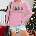 thumbnail image 1 of Christmas Shirt Womens Plaid Print Tree T Shirt - Xmas Long Sleeve Sweatshirt Holiday Shirts Tops, 1 of 3