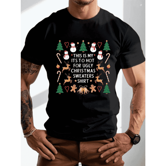 Christmas Shirt for Men – Funny Holiday Graphic Tee, Merry Festive T-Shirt Gift