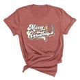 thumbnail image 1 of Christmas Shirt for Women and Men Festive Graphic Tee Outfit Xmas Gift Family Matching Top (Heather Mauve-L), 1 of 5