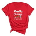 thumbnail image 1 of Christmas Shirt for Women and Men Festive Graphic Tee Outfit Xmas Gift Family Matching Top (Red-3XL), 1 of 5