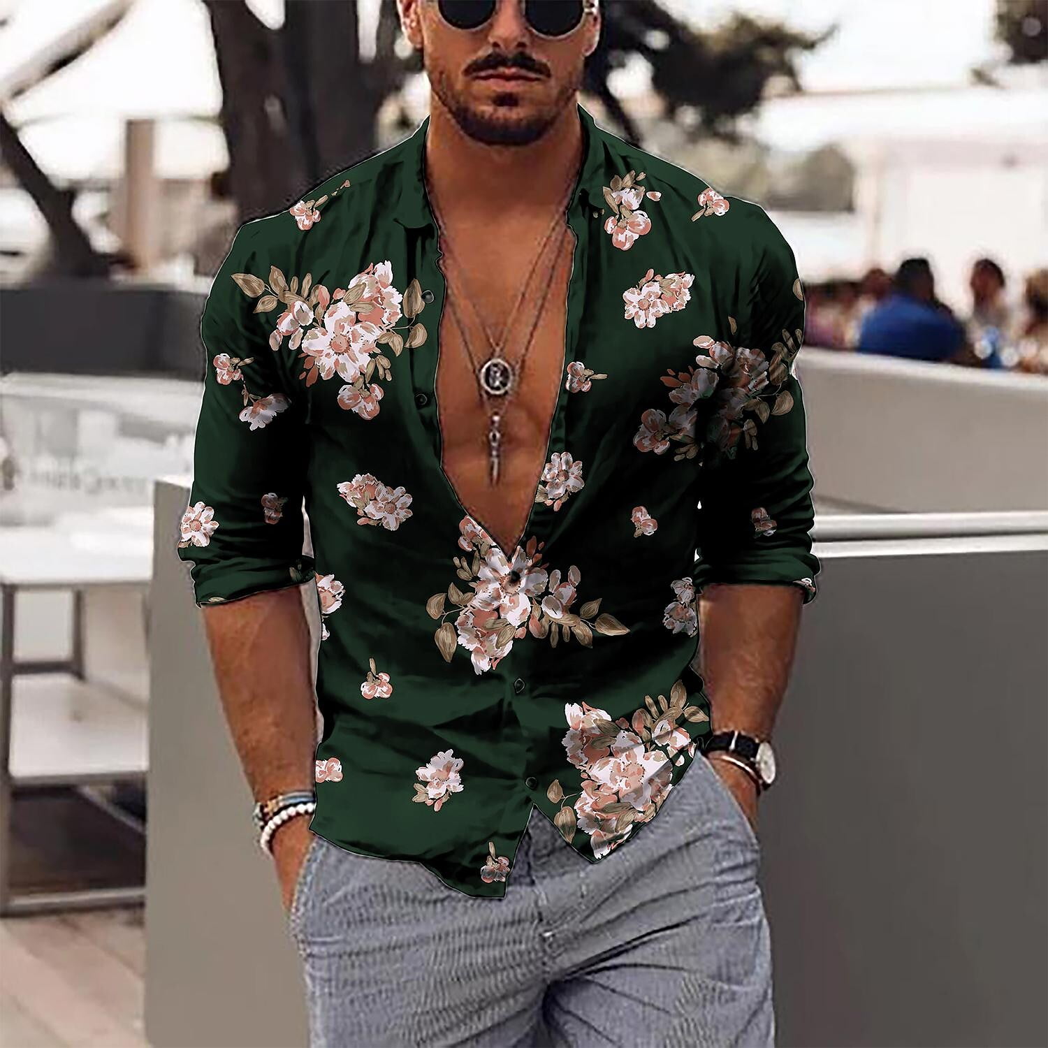 Christmas Shirts Cold Blouse For Men Button Down Shirt Men Big And Tall Size S 4XL Walmart