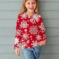 thumbnail image 1 of Christmas Shirts for Kids Christmas Shirts Girls Christmas Shirts Kid Boy Girls Long Sleeve Prints Shirts Christmas Crewnecks Tops Dressy Casual Blouses Clothes, 1 of 6
