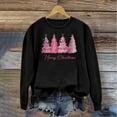 thumbnail image 1 of Christmas Shirts for Women Santa Hat,Christmas Sweatshirts for Women 3D Print Trendy Pink Christmas Tree Shirts Santa Claus Xmas Outfits Funny Tops Blouses, 1 of 4