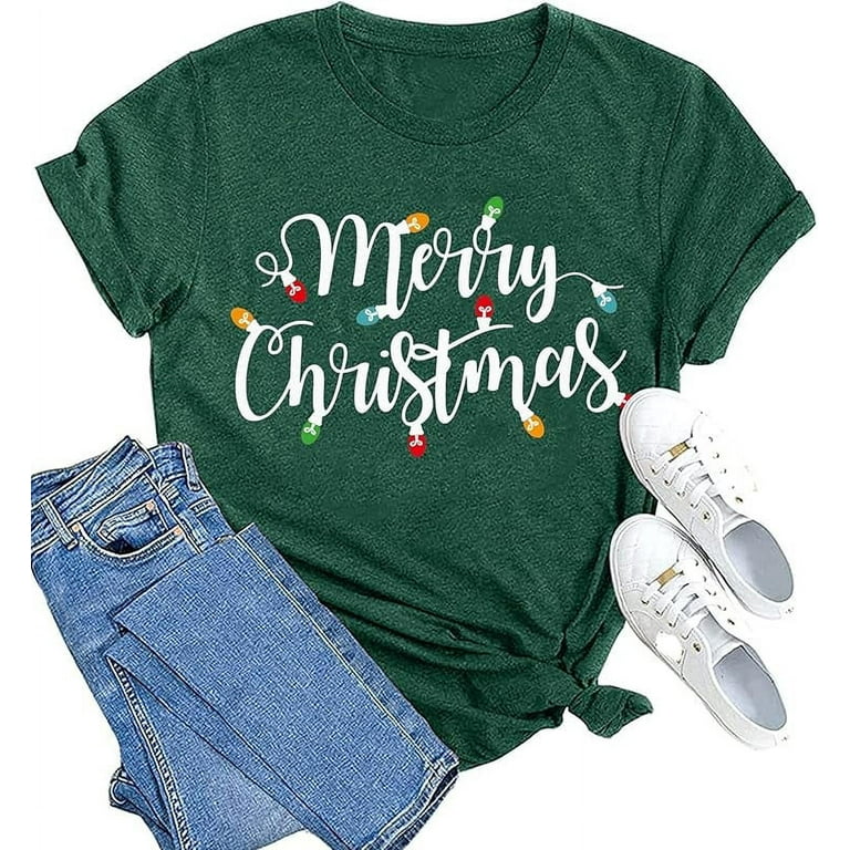Christmas shirts for women shop