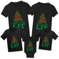 thumbnail image 1 of Christmas Shirts for Family - Christmas Tree Xmas Tshirt for Matching Women Men Kid Toddler Baby - Let's Get Lit Xmas Tree T-Shirt, 1 of 7