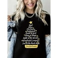 thumbnail image 1 of Christmas Shirts for Women: Merry and Bright T Shirt Short Sleeve Christmas Tree Shirt Christmas Vacation Tee, 1 of 5