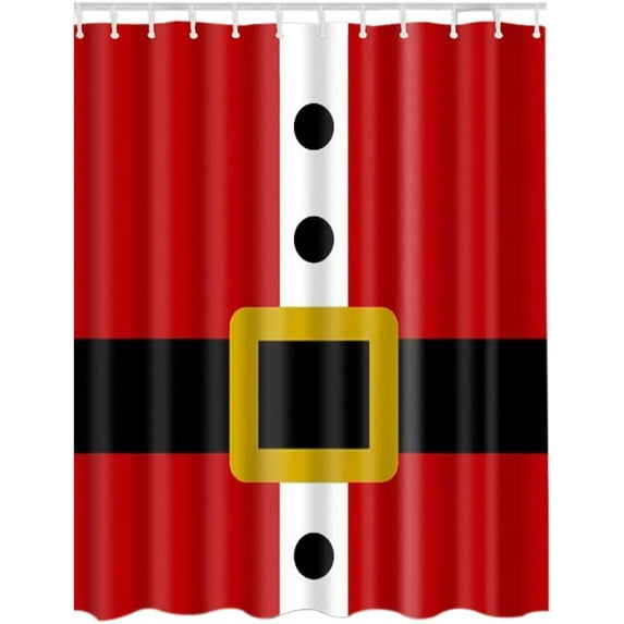 Christmas Shower Curtain 180 * 180cm 3D Print Bathroom Set Fabric Shower Curtain Santa Claus Holiday Presents Christmas Tree Reindeer Custom(5-12 Days delivery)