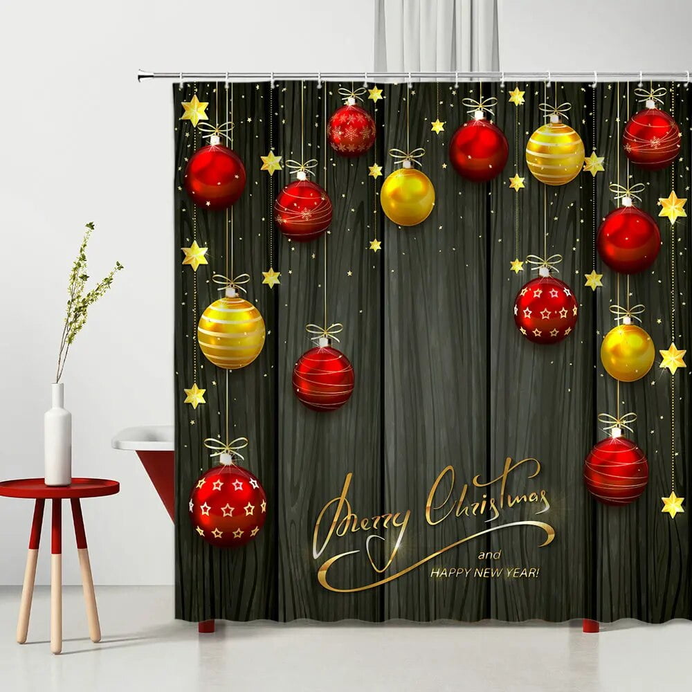 Christmas Shower Curtain Christmas Bathroom Curtain Christmas Candy