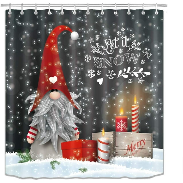 Christmas Shower Curtain Clearance, Winter Saving Tgnazet Winter Shower