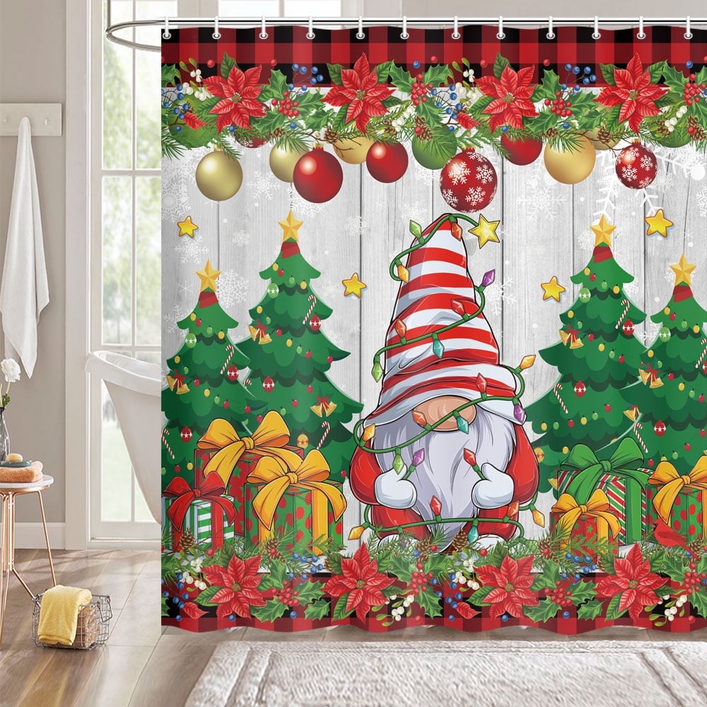 Christmas shower curtains at walmart discount