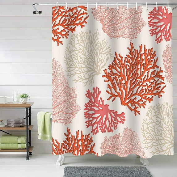Christmas Shower Curtain Pine Cones Branch Christmas Shower Curtains for Bathroom Decor Brown Stripes Vintage for Christmas Decoration Bath Curtains Sets with Hooks Waterproof Standard Size 72" x 72"
