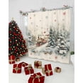thumbnail image 1 of Christmas Shower Curtain, Train Xmas Tree Snowflake Balls Waterproof Washable Boho Funny Cute Shower Curtains Set for Bathroom Farmhouse Bathtubs Decor with Hook, 48"Wx72"L, 1 of 7