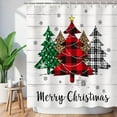 thumbnail image 1 of Christmas Shower Curtain, Christmas Tree Shower Curtains, Pine Tree Shower Curtain Set, Waterproof Farm Christmas Bathroom Decor, Merry, Christmas Tree, 72''''W X 72''''H, 1 of 6