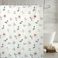 thumbnail image 1 of Christmas Shower Curtain, Waterproof Shower Curtain, Christmas Style Bathroom Printed Waterproof and Impermeable Elegant European and American Style with Hooks, White PVC 72x72 Inches, 1 of 7