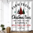 thumbnail image 1 of Christmas Shower Curtain, Xmas Shower Curtains, Pine Tree Shower Curtain Set, Waterproof Christmas Bathroom Decor, Merry Shower Curtain, Farm Christmas Tree, 72''''W X 72''''H, 1 of 5