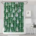 thumbnail image 1 of Christmas Shower Curtain for Bathroom Winter Christmas Snowflake Shower Curtains Durable Vintage Shower Curtain Hooks Included,72x72Inch, 1 of 5