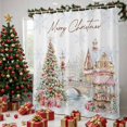 thumbnail image 1 of Christmas Shower Curtains for Bathroom, Farmhouse Xmas Tree Gifts Snowflake Waterproof Fabric Shower Curtain, Decorative Bathroom Curtain for Bathtub, 72"x84", No Hooks Included, 1 of 9