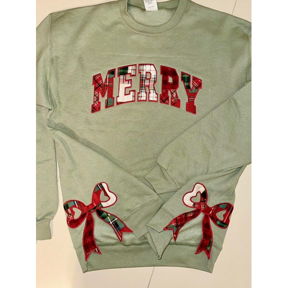 Christmas Side Bow Sweatshirt