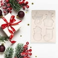 thumbnail image 1 of Christmas Silicone Baking Molds DIY Chocolate Cupcake Cake Decorating Holiday Treats - Flexible Release Safe Material(A), 1 of 5