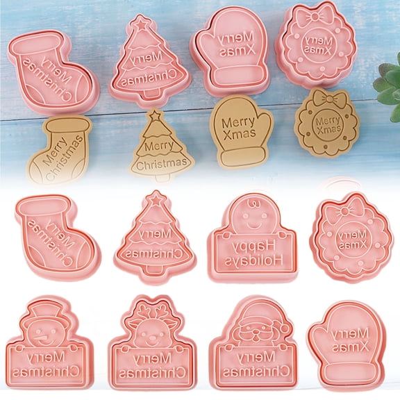 Christmas Silicone Molds, Mini Pie Mold For Mini Cakes, Mini Apple Pie Molds，Handmade Soap, Chocolate, Jello, Candy And Candles,With Christmas Tree Santa Shape Silicone Mold
