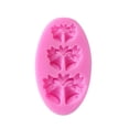 thumbnail image 1 of Christmas Silicone Molds Snowflake Molds Xmas Fondant Chocolate Candy Cake Molds Christmas Snowman Tree Snowflake Holly Leaves Santa Claus Baking Molds for Party Cake Decor(Pink,3.5x2x0.4"), 1 of 8