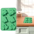 thumbnail image 1 of Christmas Silicone Soap Set Mold,3D Christmas Tree Santa Claus Candy Shaped Mould,6 Cavity Various Shaped Heat-Resistant Silicone Baking Pan,Reusable Kitchen Cooking Tray for Fondant,Gummy,Wax, 1 of 5