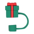 thumbnail image 1 of Christmas Silicone Straw Covers - 10mm, Cute Cartoon Design, Dust-Proof/Splashproof, Reusable for Party Cups, 1 of 4