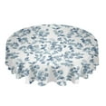 thumbnail image 1 of Christmas Silver Fir Leaves Snowflakes Round Tablecloth Waterproof Wedding Decor Table Cover Xmas Home Decorative Tablecloth, 1 of 7