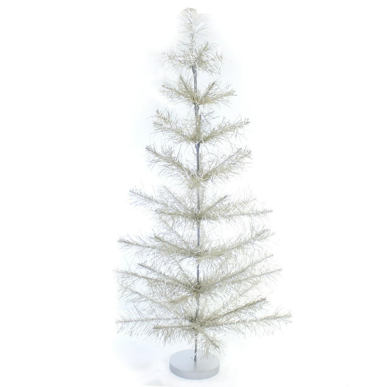 Cody Foster 37.00In Silver Mylar Tabletop Tree, Mylar, 3 Ft