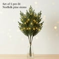 thumbnail image 1 of Christmas Pine Lighted Branches 5PCS Lit Filler with Lights Lighted Branches Xmas for Home Interior Parties, Christmas Decor, 1 of 7