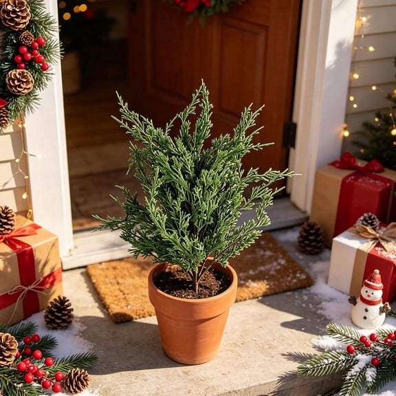 Christmas Simulation Pines Branches with Cones Singles Holiday Gift Decoration Artificial Cuttings,19.68in